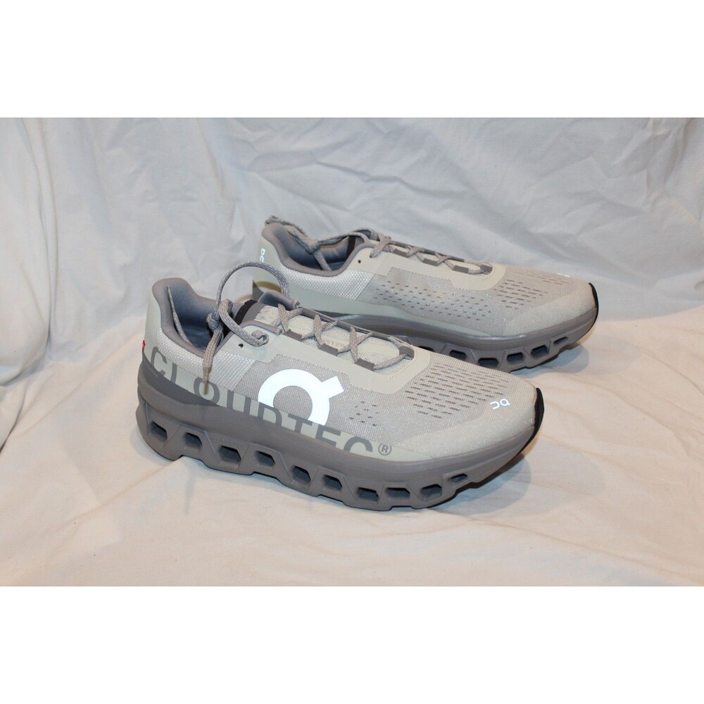 ON CLOUD MEN'S CLOUDMONSTER ATHLETIC SHOES ICE ALLOW GRAY NEW 12 - Picture 4 of 8